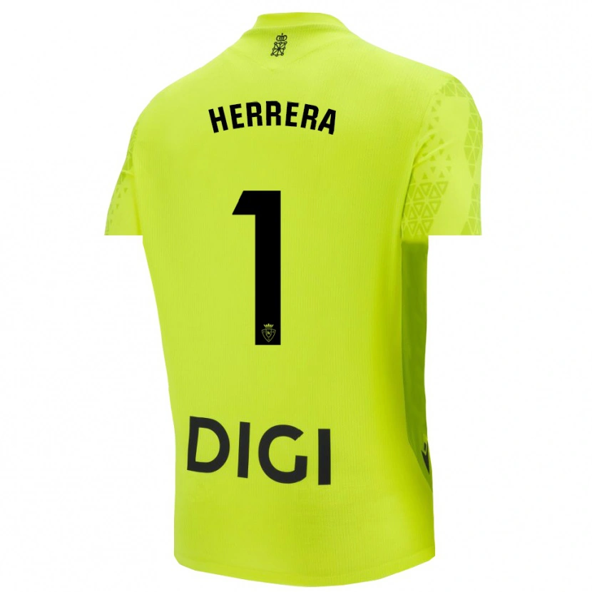 Danxen Heren Sergio Herrera #1 Fluorescerend Groen Keepersshirt 2025/26 T-Shirt