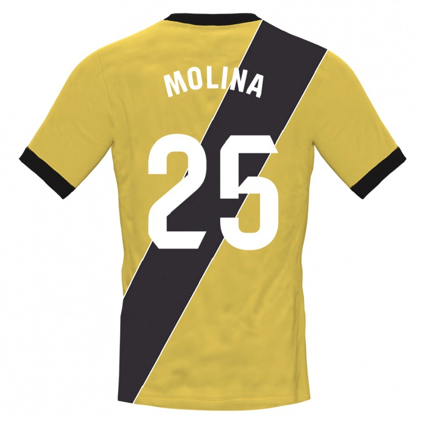 Danxen Heren Adrián Molina #25 Geel Zwart Keepersshirt 2025/26 T-Shirt