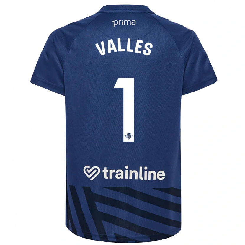 Danxen Heren Álvaro Valles #1 Koninklijk Blauw Wit Keepersshirt 2025/26 T-Shirt