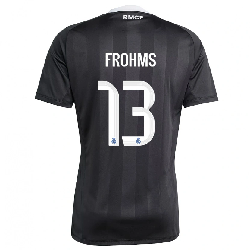 Danxen Heren Merle Frohms #13 Zwart Wit Keepersshirt 2025/26 T-Shirt