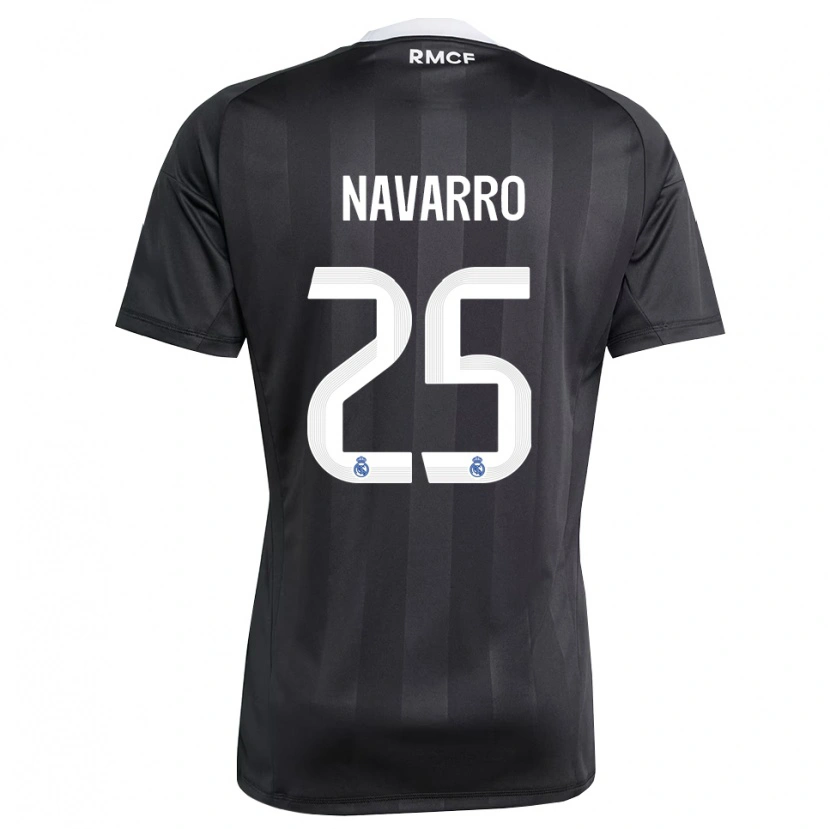 Danxen Heren Javier Navarro #25 Zwart Wit Keepersshirt 2025/26 T-Shirt