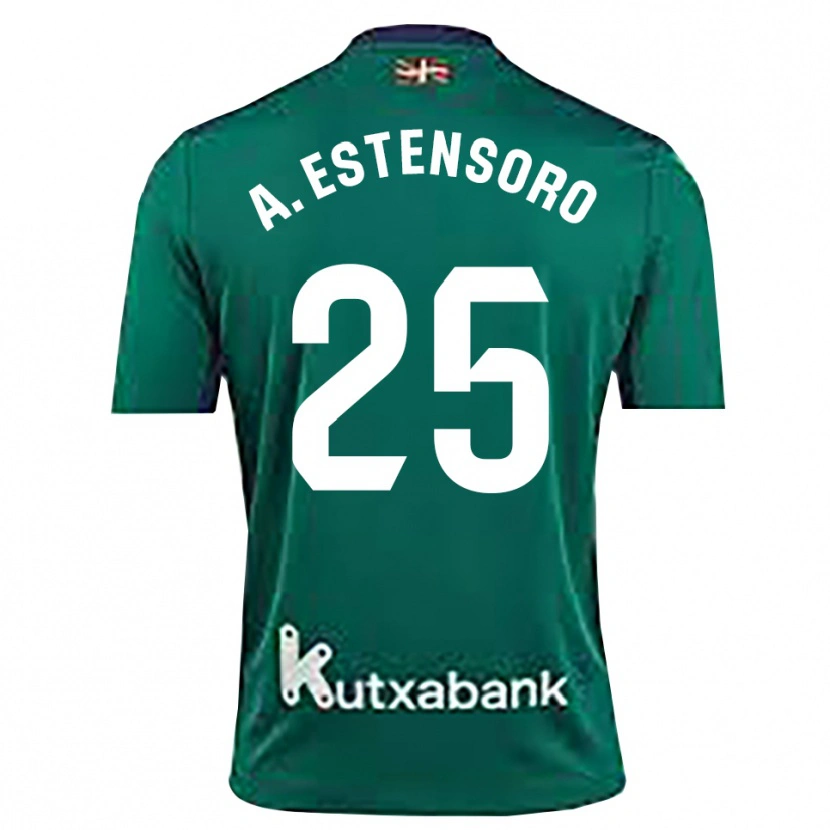 Danxen Heren Alazne Estensoro #25 Marineblauw Groen Keepersshirt 2025/26 T-Shirt