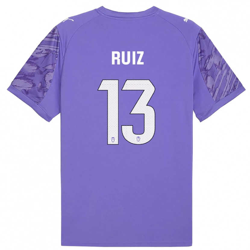 Danxen Heren Nil Ruiz #13 Lila Wit Keepersshirt 2025/26 T-Shirt