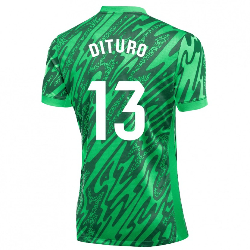 Danxen Heren Matías Dituro #13 Donkergroen Wit Keepersshirt 2025/26 T-Shirt