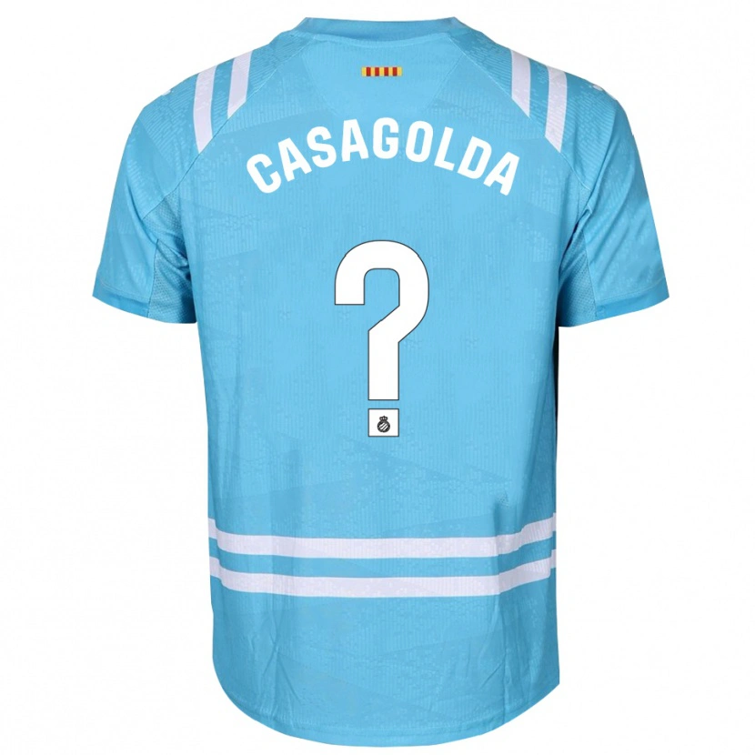 Danxen Heren Pau Casagolda #0 Lichtblauw Wit Keepersshirt 2025/26 T-Shirt