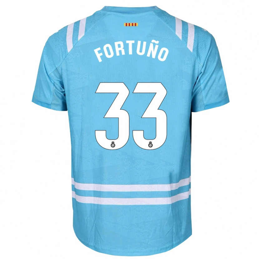 Danxen Heren Ángel Fortuño #33 Lichtblauw Wit Keepersshirt 2025/26 T-Shirt