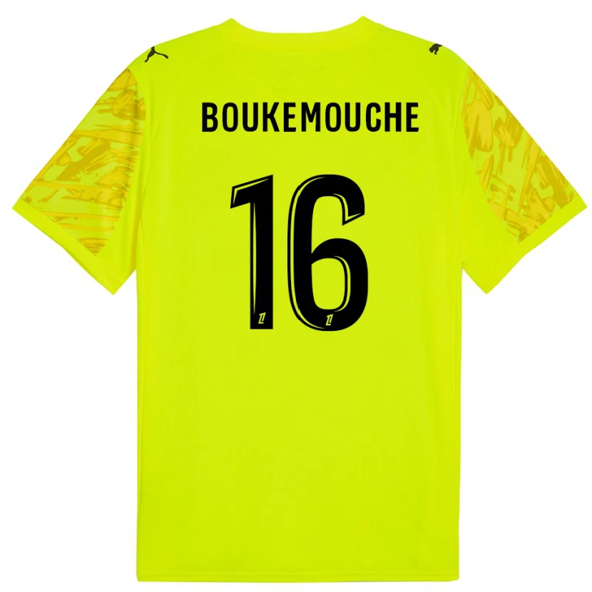 Danxen Heren Amine Boukemouche #16 Fluorescerend Groen Zwart Keepersshirt 2025/26 T-Shirt