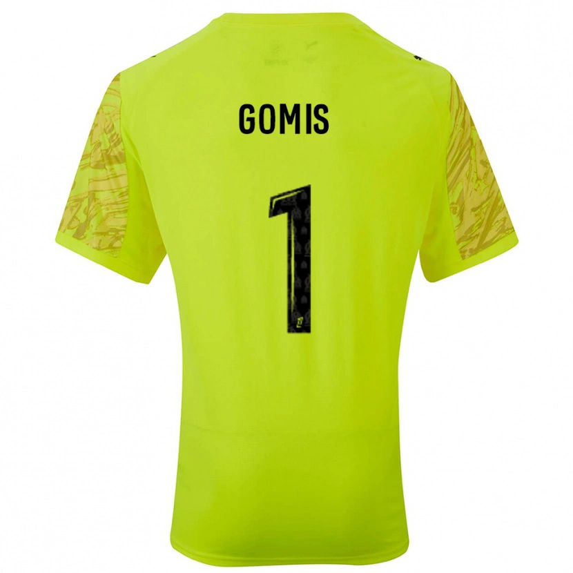 Danxen Heren Ibrahim Gomis #1 Fluorescerend Groen Zwart Keepersshirt 2025/26 T-Shirt
