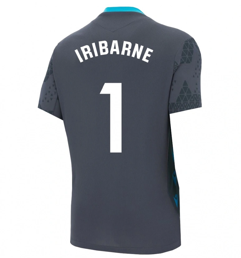 Danxen Heren Bruno Iribarne #1 Donkergrijs Zwart Keepersshirt 2025/26 T-Shirt