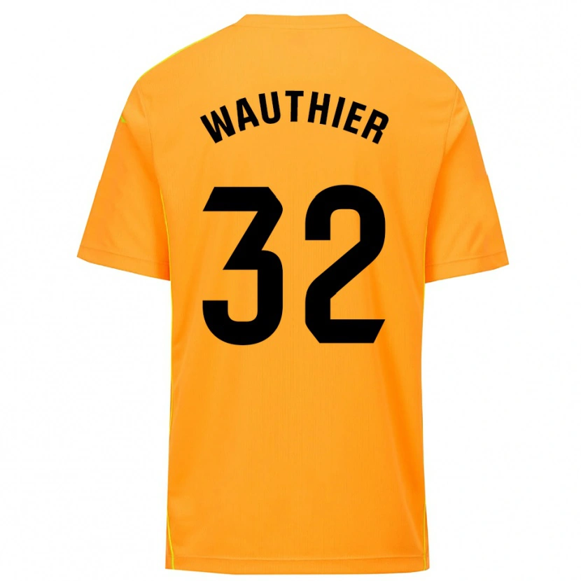 Danxen Heren Hugo Wauthier #32 Oranje Zwart Keepersshirt 2025/26 T-Shirt