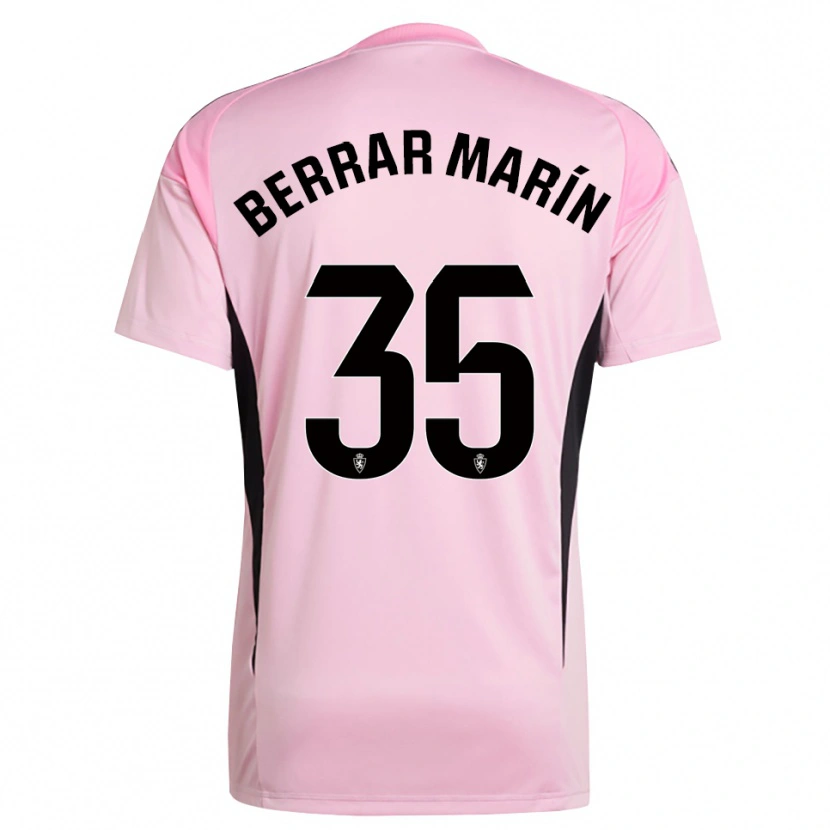 Danxen Heren Sergio Berrar #35 Licht Roze Zwart Keepersshirt 2025/26 T-Shirt