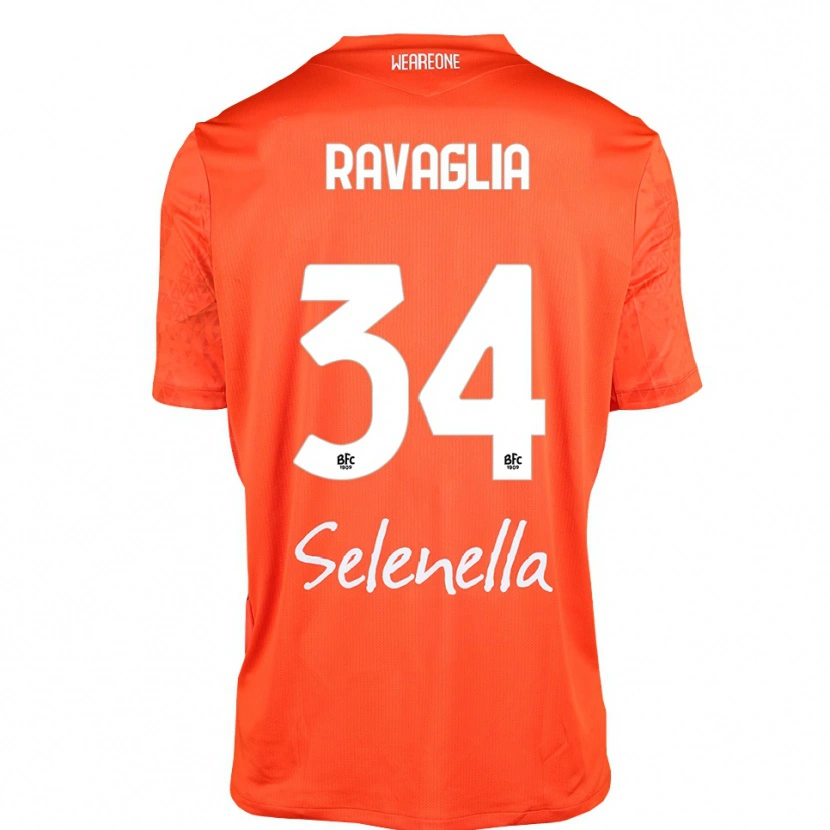 Danxen Heren Federico Ravaglia #34 Oranje Zwart Wit Keepersshirt 2025/26 T-Shirt