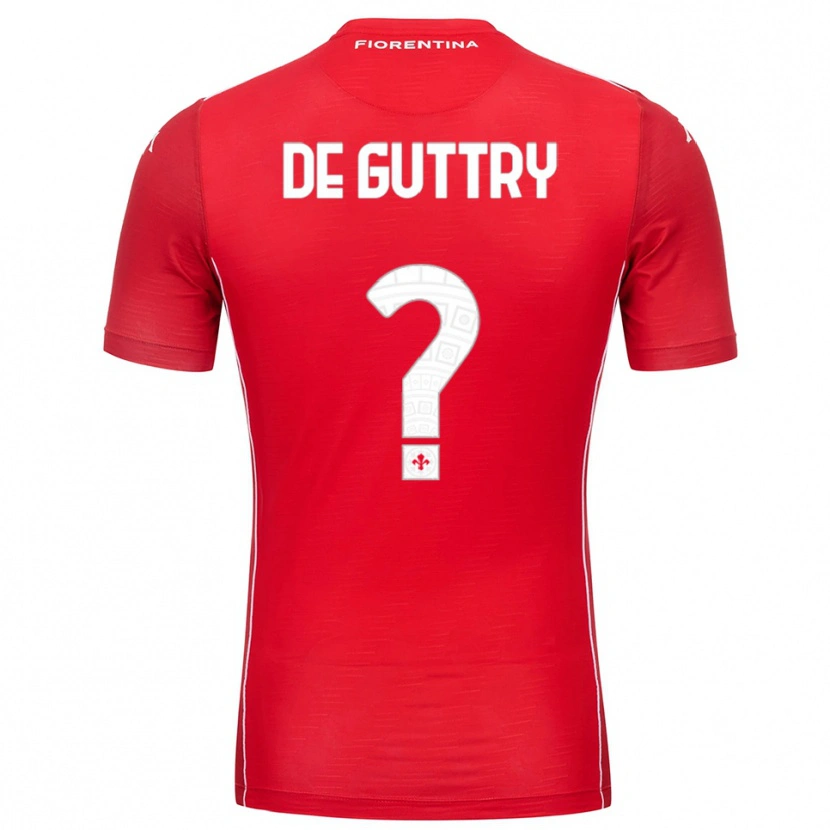 Danxen Heren Elia De Guttry #0 Rood Wit Keepersshirt 2025/26 T-Shirt