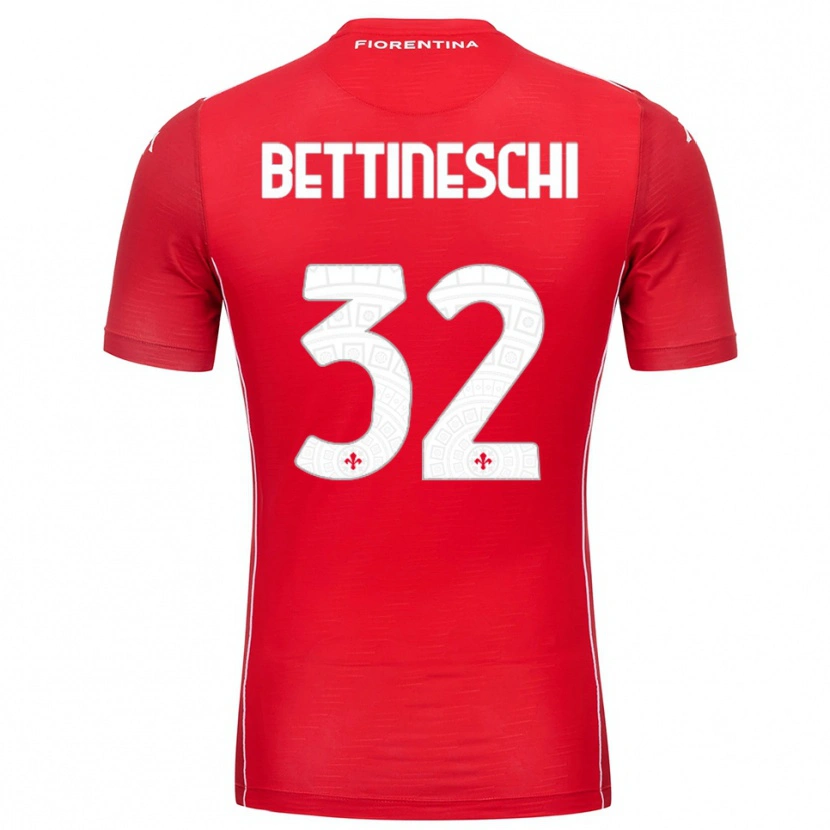 Danxen Heren Giorgia Bettineschi #32 Rood Wit Keepersshirt 2025/26 T-Shirt