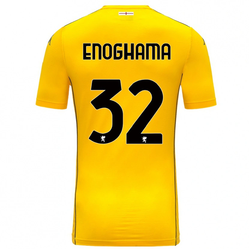 Danxen Heren Isaac Enoghama #32 Donker Geel Zwart Keepersshirt 2025/26 T-Shirt