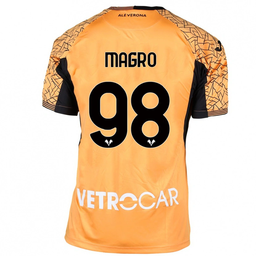 Danxen Heren Federico Magro #98 Oranje Zwart Wit Keepersshirt 2025/26 T-Shirt