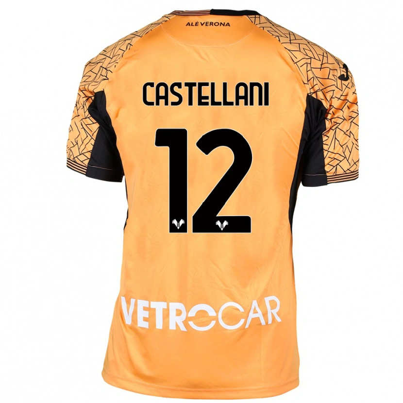 Danxen Heren Zeno Castellani #12 Oranje Zwart Wit Keepersshirt 2025/26 T-Shirt