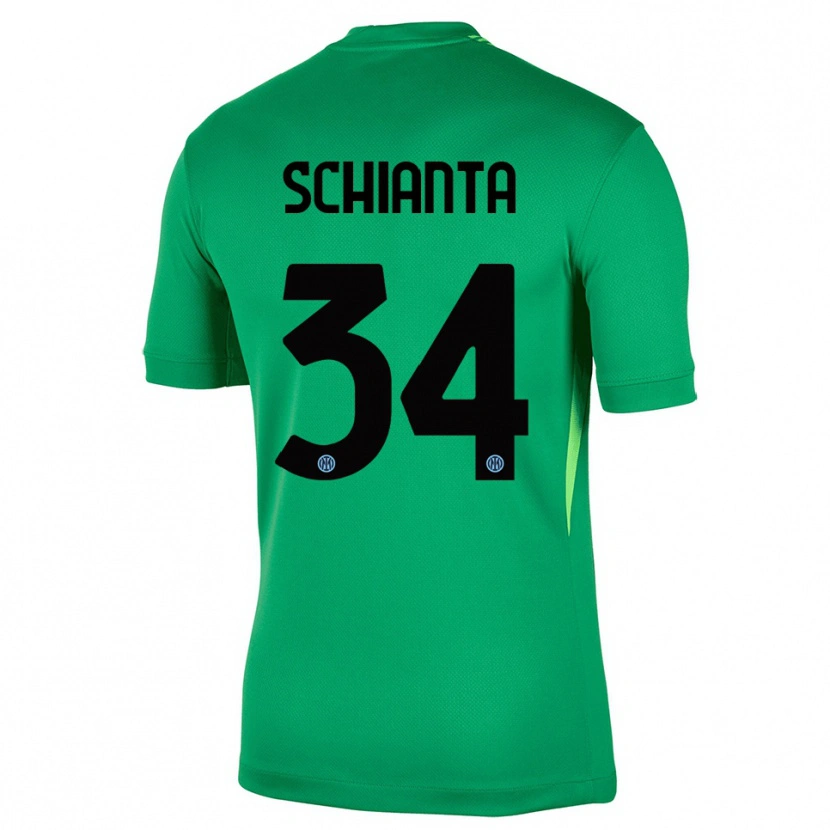 Danxen Heren Valentina Schianta #34 Licht Groen Zwart Keepersshirt 2025/26 T-Shirt