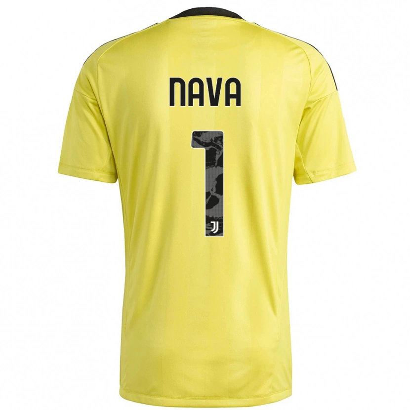Danxen Heren Sebastiano Nava #1 Geel Wit Keepersshirt 2025/26 T-Shirt