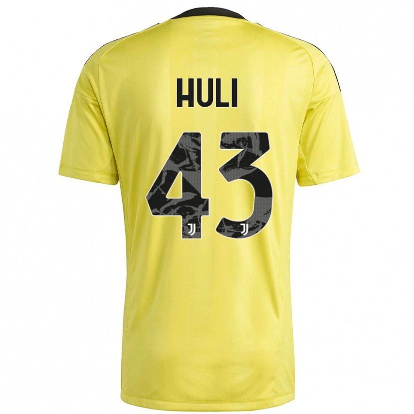 Danxen Heren Raffaele Huli #43 Geel Wit Keepersshirt 2025/26 T-Shirt