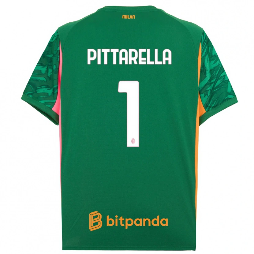 Danxen Heren Matteo Pittarella #1 Groen Oranje Roze Keepersshirt 2025/26 T-Shirt