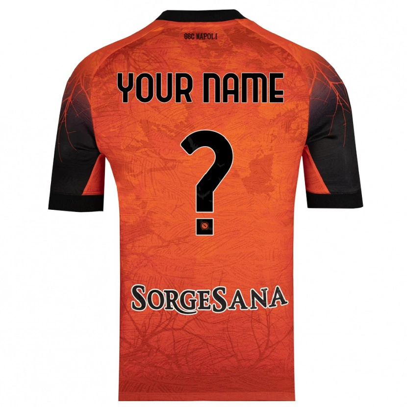 Danxen Heren SSC Napoli Oranje Rood Zwart Keepersshirt 2025/26 T-Shirt