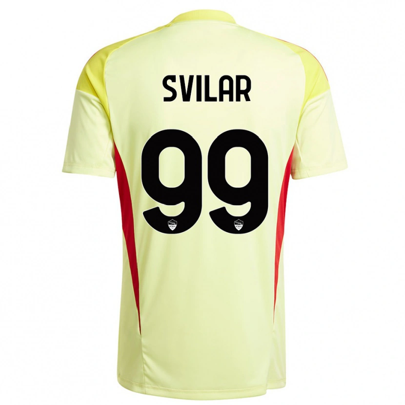 Danxen Heren Mile Svilar #99 Licht Geel Oranje Keepersshirt 2025/26 T-Shirt