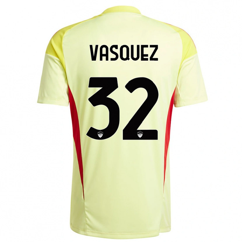 Danxen Heren Devis Vásquez #32 Licht Geel Oranje Keepersshirt 2025/26 T-Shirt