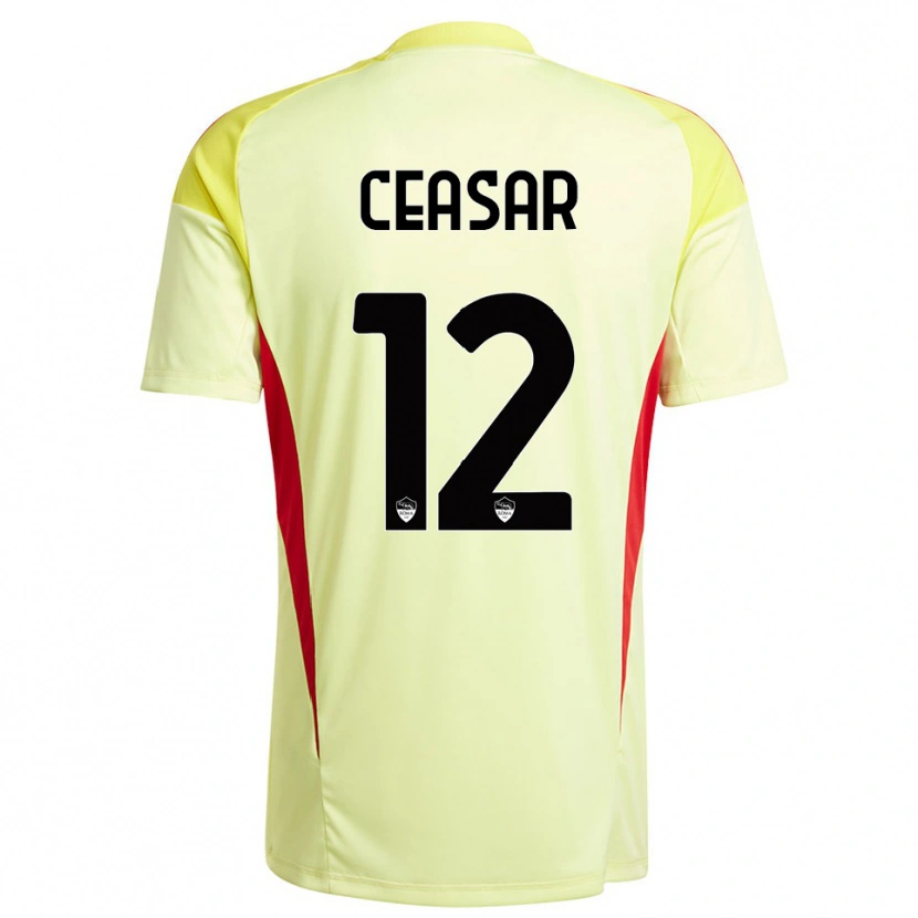 Danxen Heren Camelia Ceasar #12 Licht Geel Oranje Keepersshirt 2025/26 T-Shirt