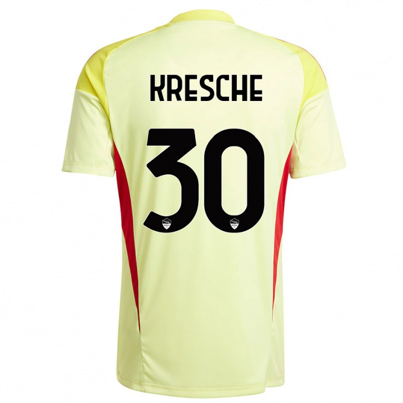 Danxen Heren Isabella Kresche #30 Licht Geel Oranje Keepersshirt 2025/26 T-Shirt