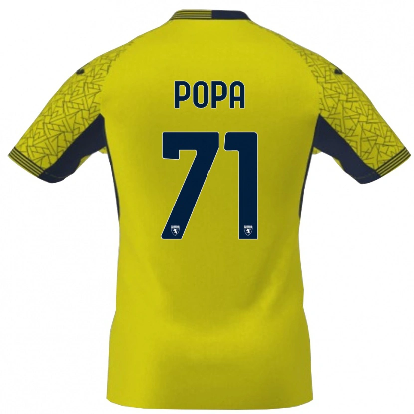 Danxen Heren Mihai Popa #71 Geel Zwart Keepersshirt 2025/26 T-Shirt