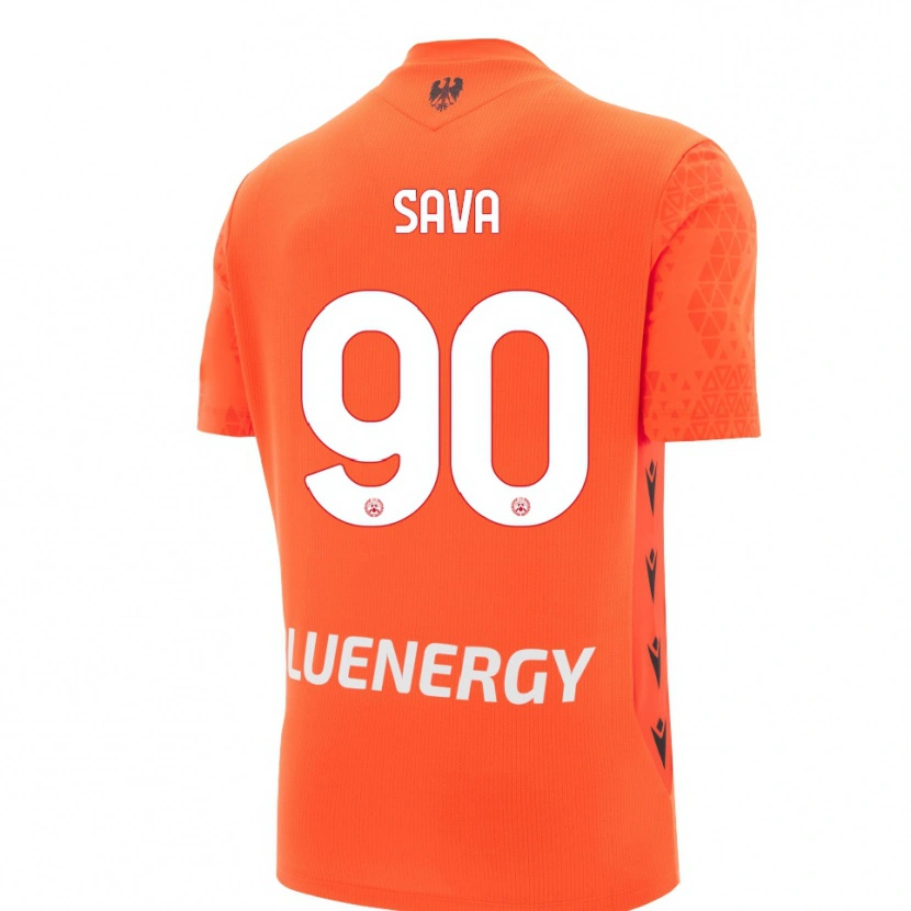 Danxen Heren Răzvan Sava #90 Oranje Rood Zwart Keepersshirt 2025/26 T-Shirt