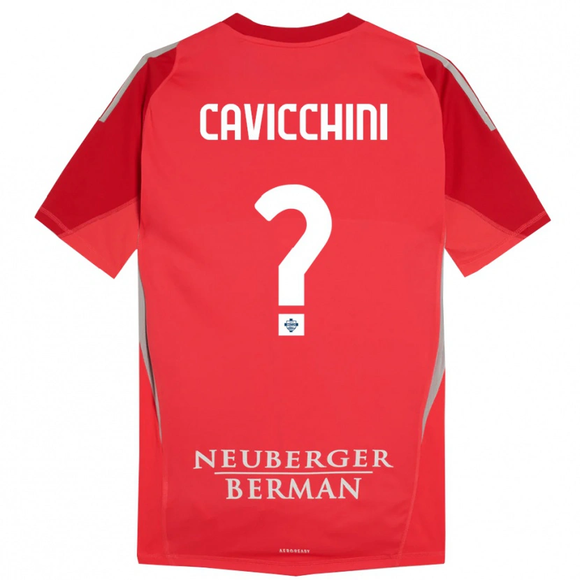 Danxen Heren Leonardo Cavicchini #0 Rood Grijs Keepersshirt 2025/26 T-Shirt