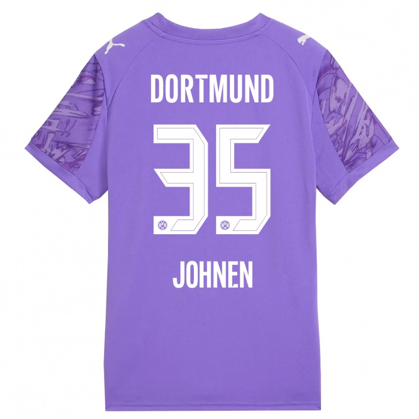 Danxen Heren Marcel Johnen #35 Lila Wit Keepersshirt 2025/26 T-Shirt