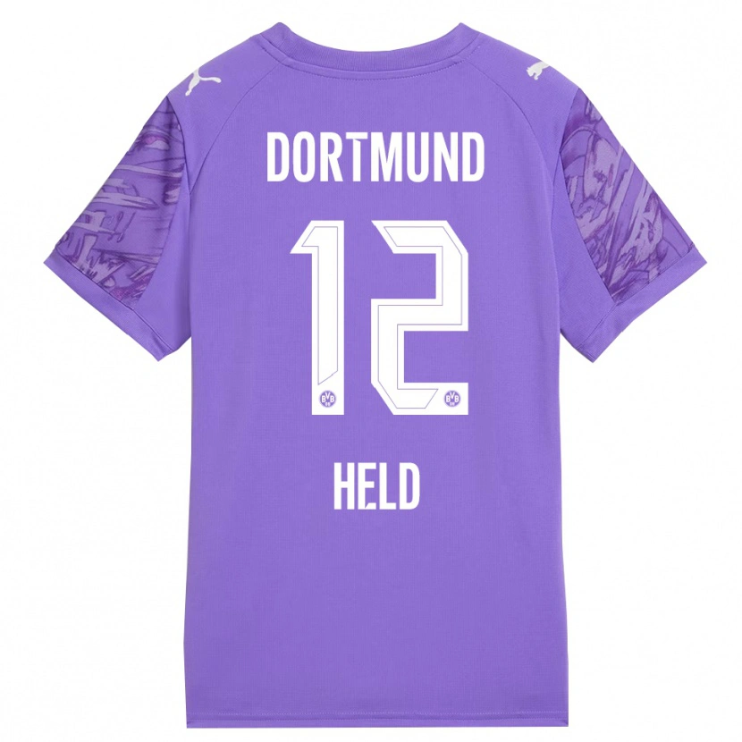 Danxen Heren Aaron Held #12 Lila Wit Keepersshirt 2025/26 T-Shirt
