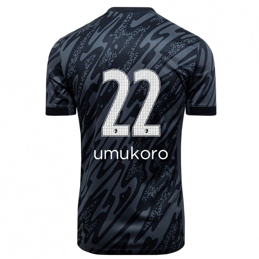 Danxen Heren Jayden Umukoro #22 Zwart Wit Keepersshirt 2025/26 T-Shirt