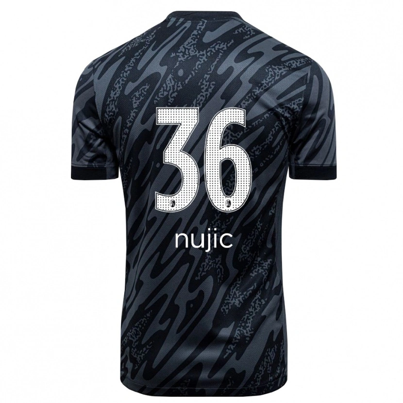 Danxen Heren Luka Nujic #36 Zwart Wit Keepersshirt 2025/26 T-Shirt