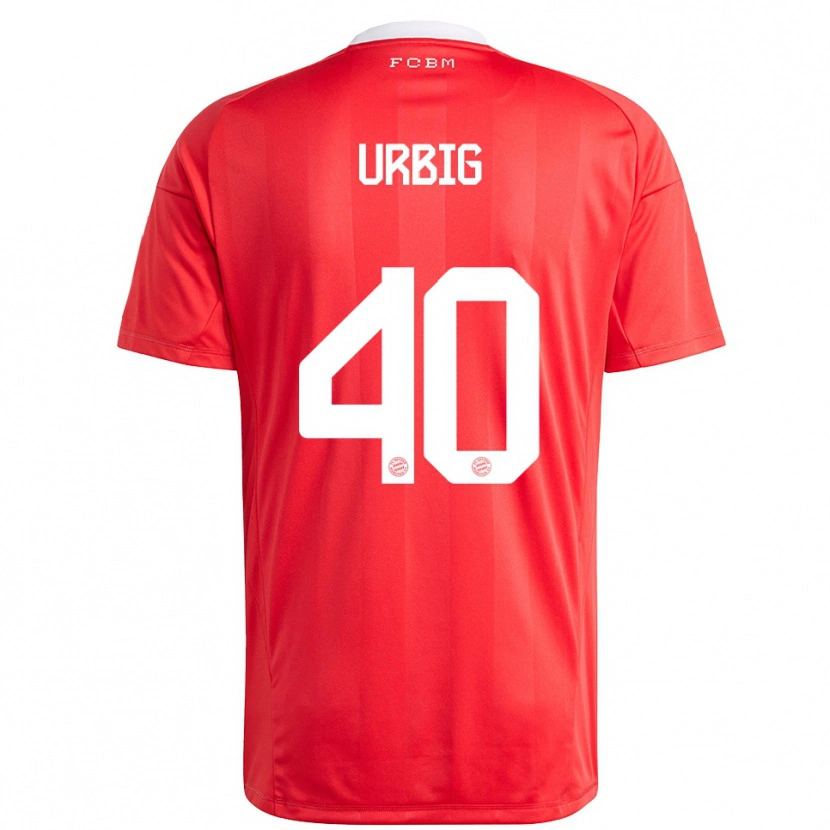 Danxen Heren Jonas Urbig #40 Rood Wit Keepersshirt 2025/26 T-Shirt