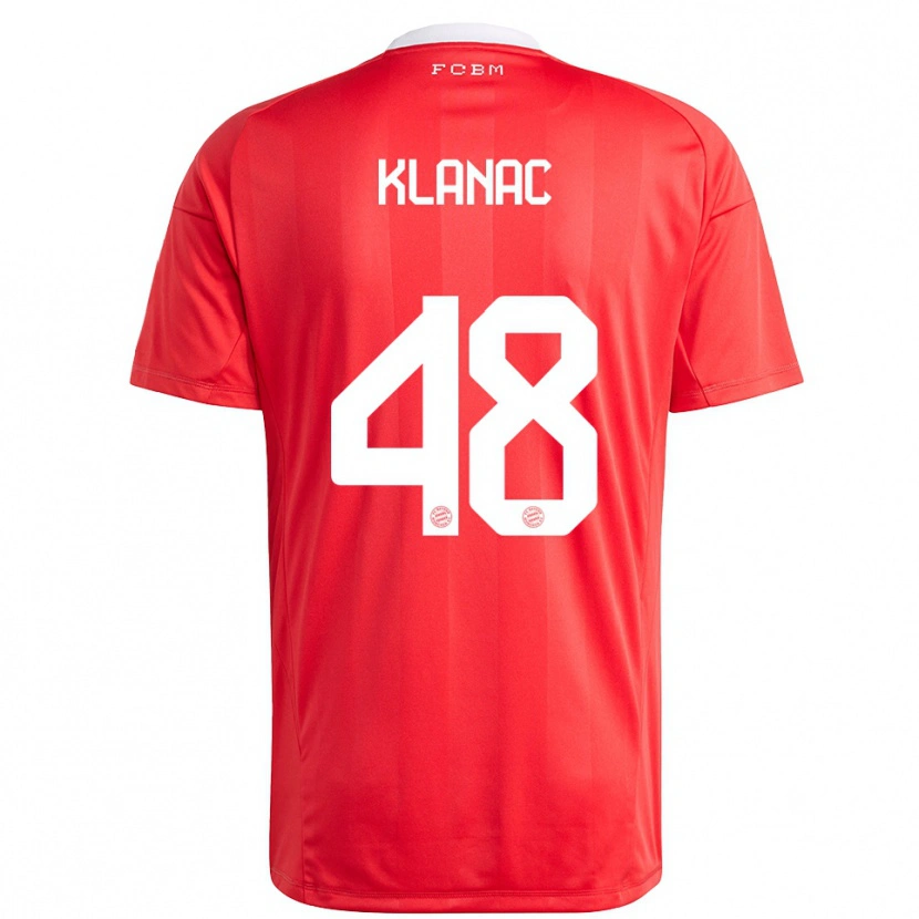 Danxen Heren Leon Klanac #48 Rood Wit Keepersshirt 2025/26 T-Shirt