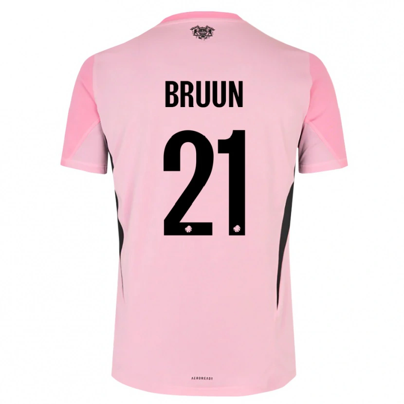 Danxen Heren Alfred Bruun #21 Roze Zwart Keepersshirt 2025/26 T-Shirt
