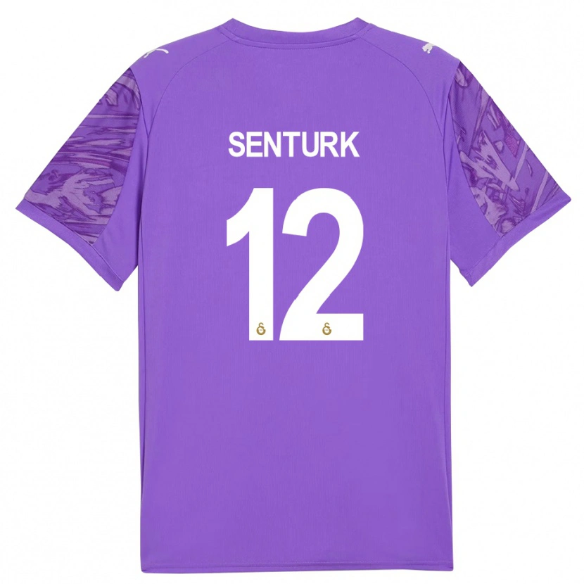 Danxen Heren Haktan Şentürk #12 Paars Wit Keepersshirt 2025/26 T-Shirt
