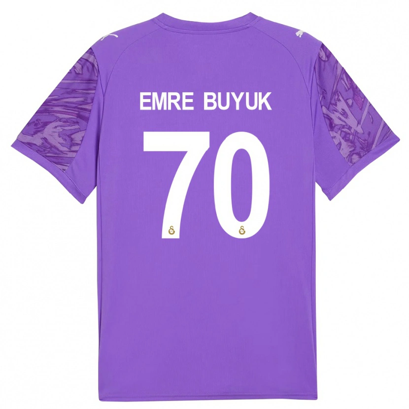 Danxen Heren Enes Emre Büyük #70 Paars Wit Keepersshirt 2025/26 T-Shirt