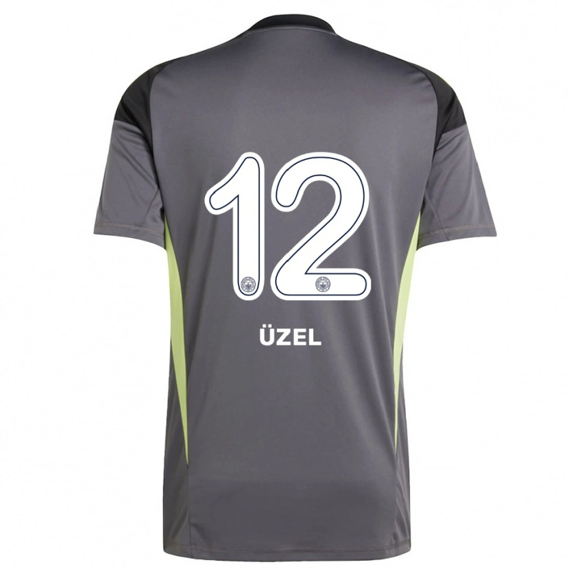 Danxen Heren Nevzat Üzel #12 Dim Grijs Zwart Keepersshirt 2025/26 T-Shirt