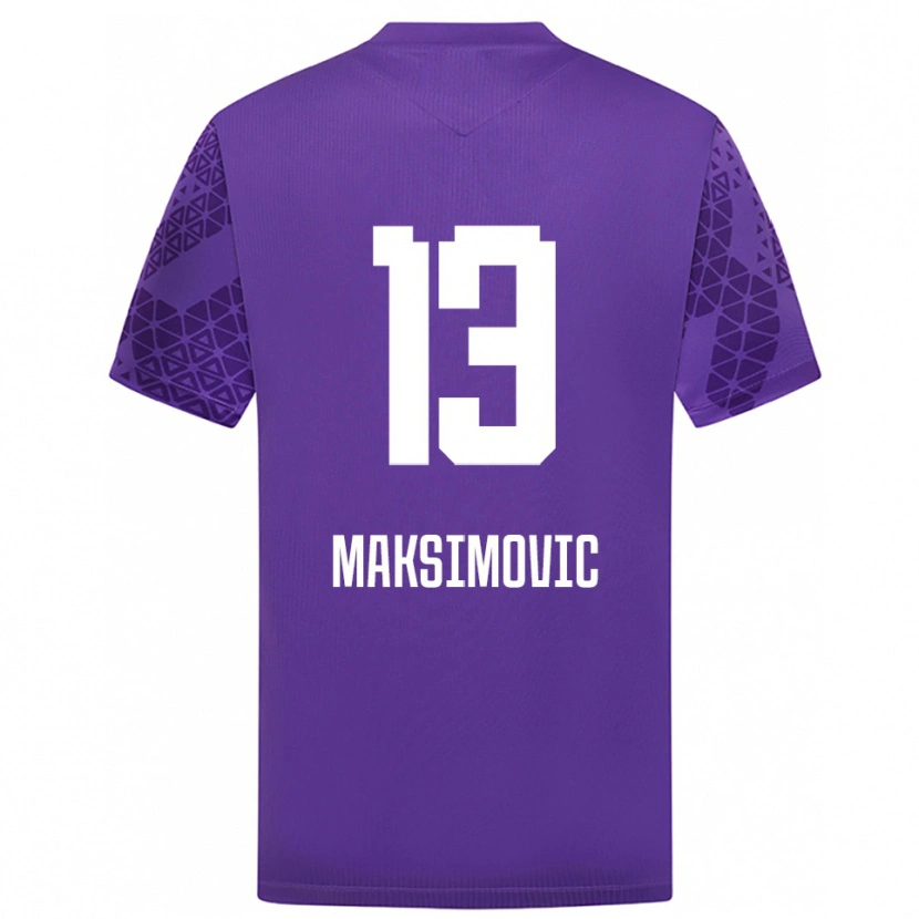 Danxen Heren Filip Maksimovic #13 Indigo Wit Keepersshirt 2025/26 T-Shirt