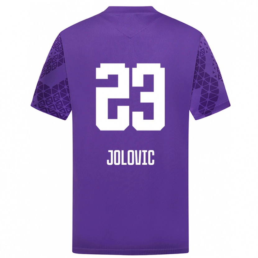 Danxen Heren Bogdan Jolovic #23 Indigo Wit Keepersshirt 2025/26 T-Shirt