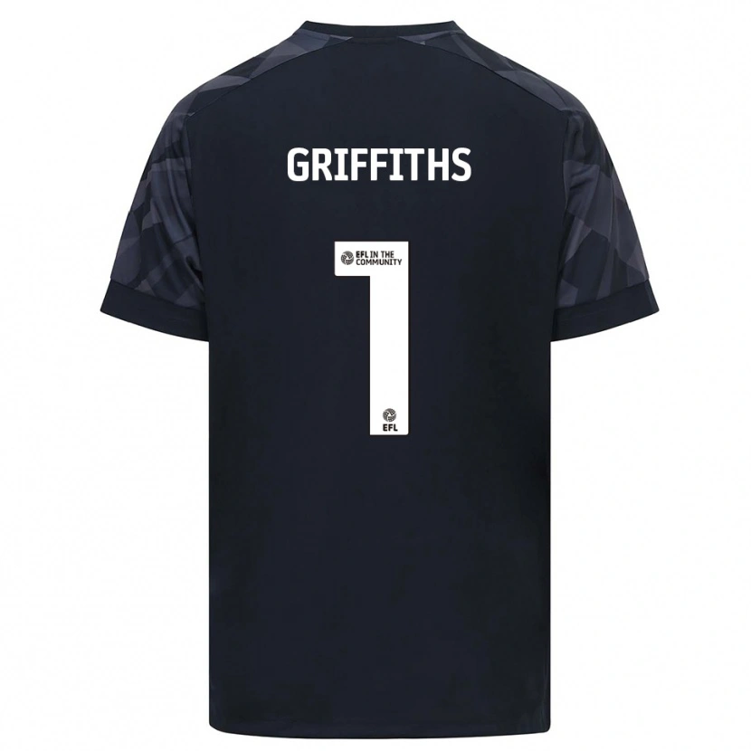 Danxen Dames Ewan Griffiths #1 Zwart Wit Keepersshirt 2025/26 T-Shirt