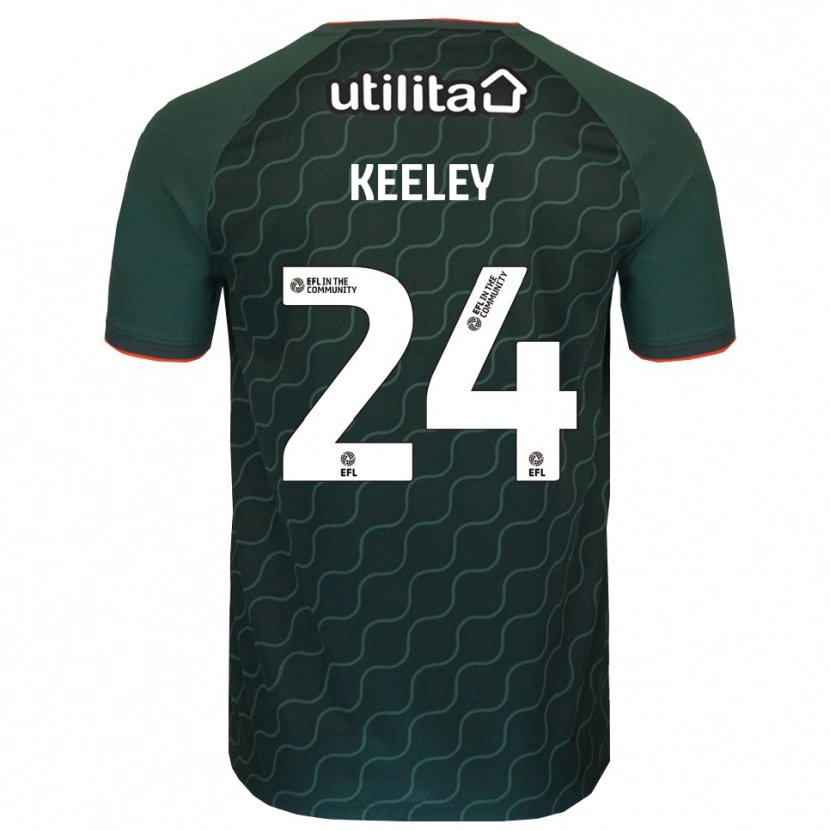 Danxen Dames Josh Keeley #24 Donkergroen Keepersshirt 2025/26 T-Shirt