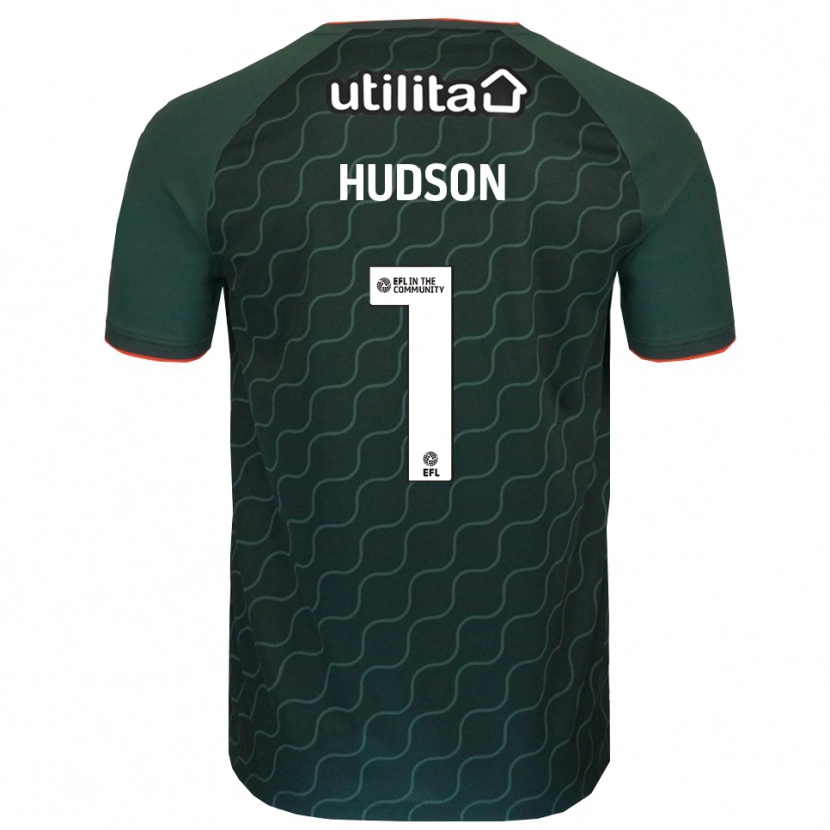 Danxen Dames Sarah Hudson #1 Donkergroen Keepersshirt 2025/26 T-Shirt