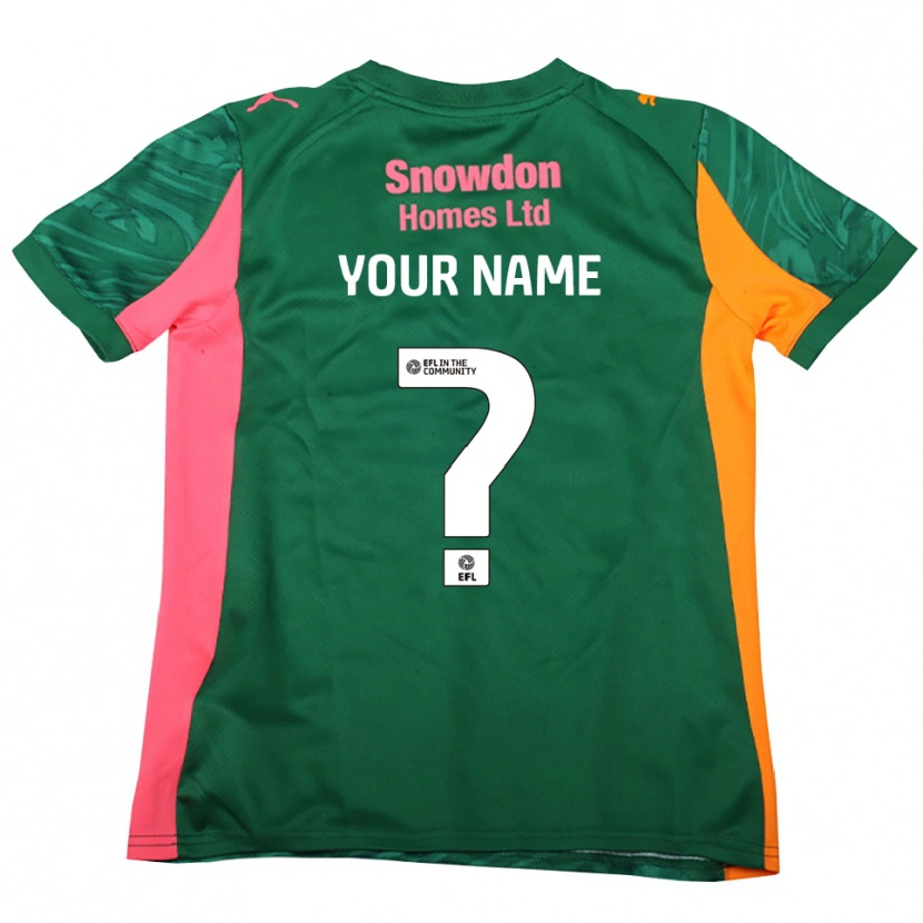 Danxen Dames Northampton Town Donkergroen Roze Keepersshirt 2025/26 T-Shirt