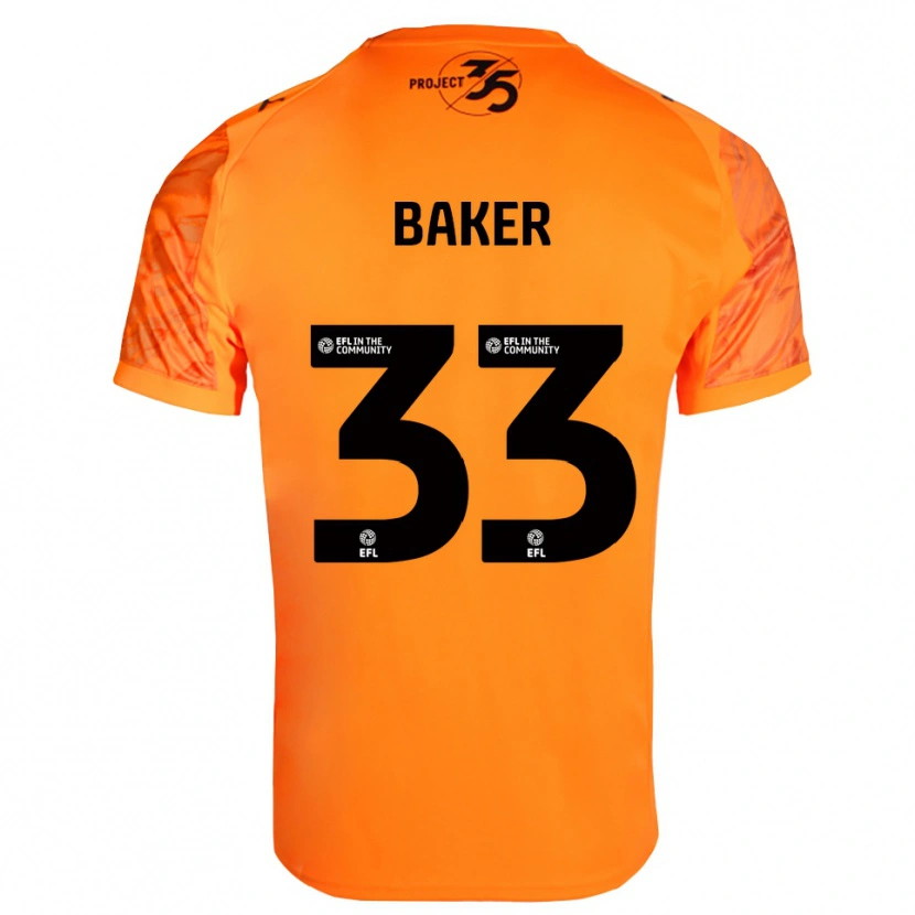 Danxen Dames Zak Baker #33 Oranje Zwart Keepersshirt 2025/26 T-Shirt
